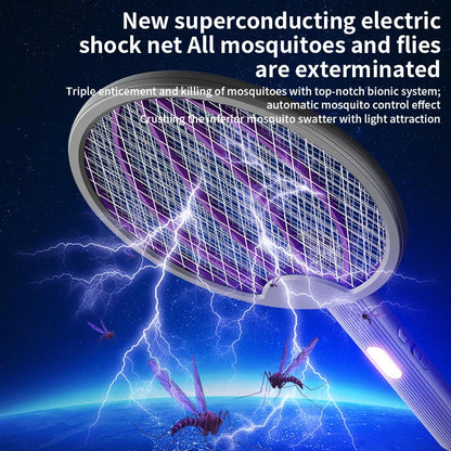 3-in-1 Foldable Electric Mosquito Swatter