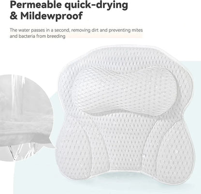 Luxury Bathtub Pillow with Suction Cups