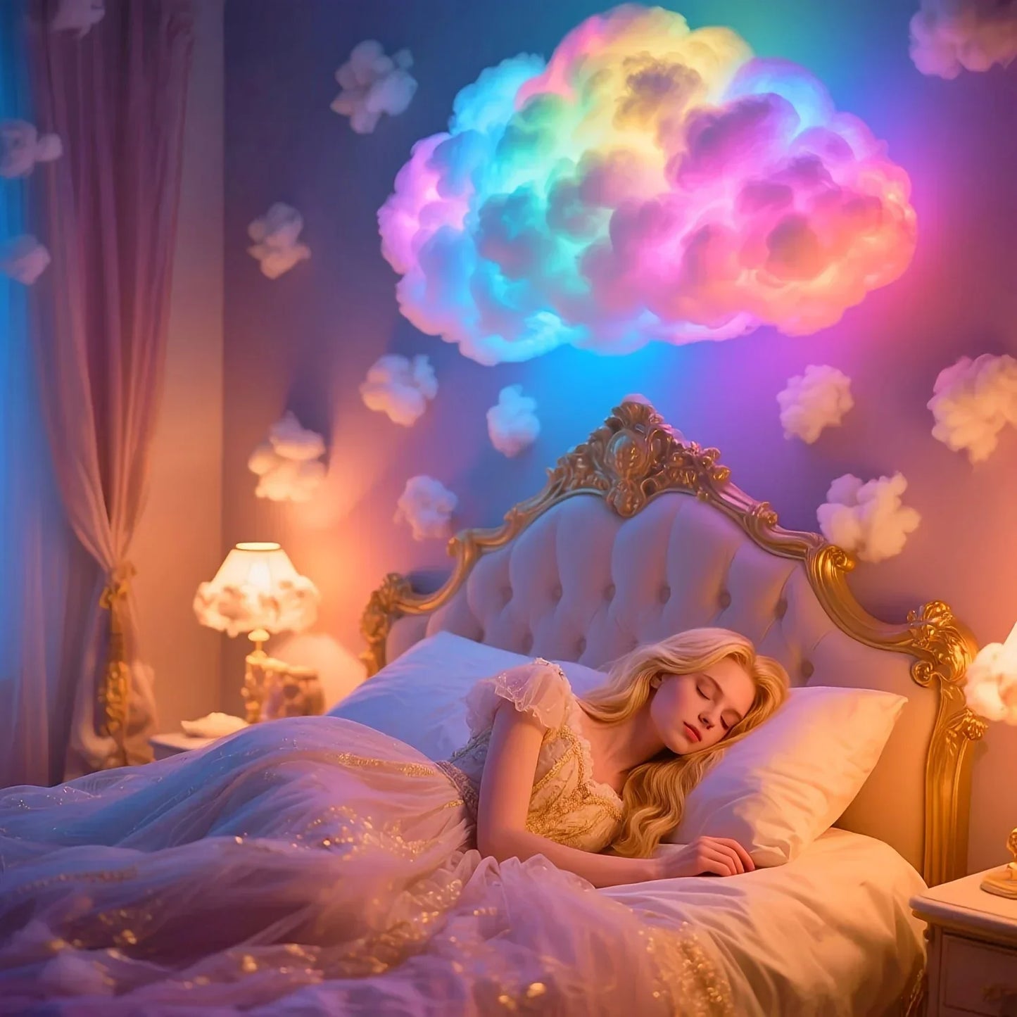 3D Thunder Cloud LED Ambient Light