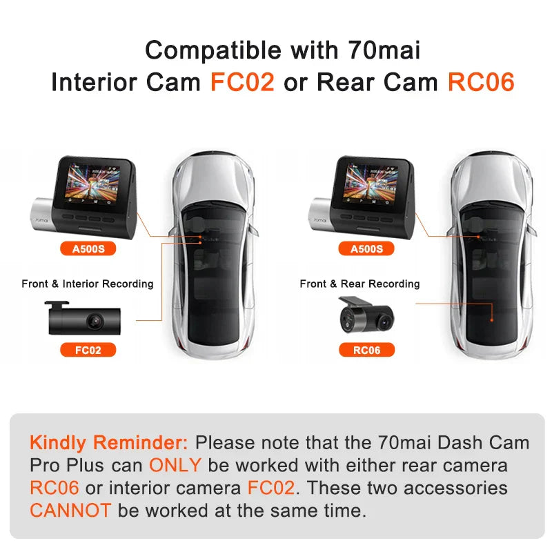 Dash Cam Pro Plus Built-in GPS Wifi Support