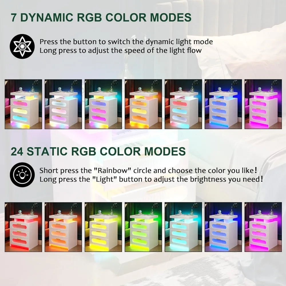 LED Night Stand with Motion Sensor Lights