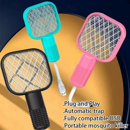 Portable USB Electric Mosquito Swatter with UV Light