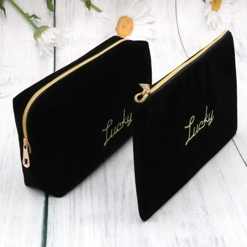 Velvet Make Up Bag - MONLANE