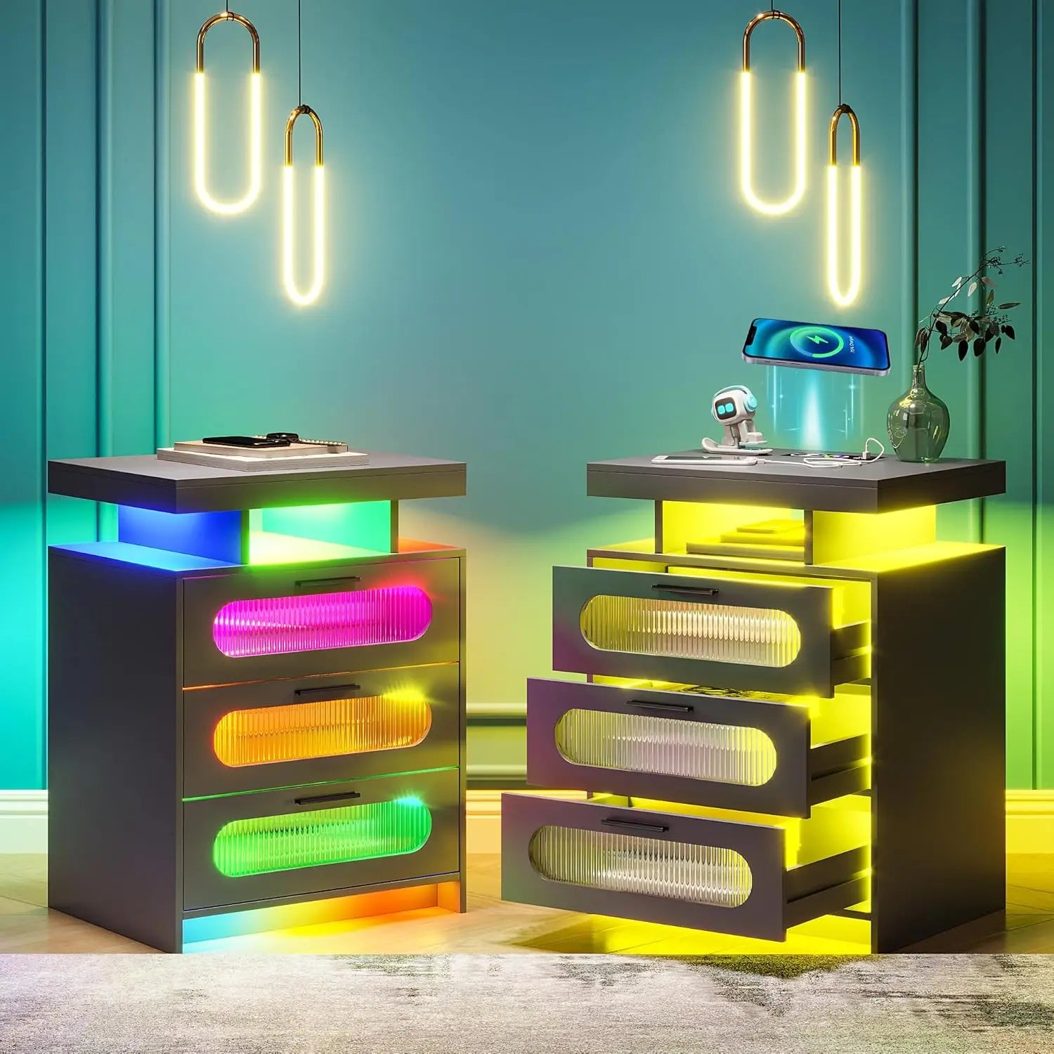 LED Night Stand with Motion Sensor Lights