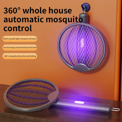 3-in-1 Foldable Electric Mosquito Swatter