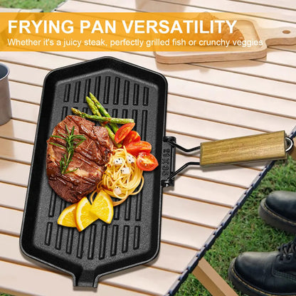 34X19cm Cast Iron Grill Pan