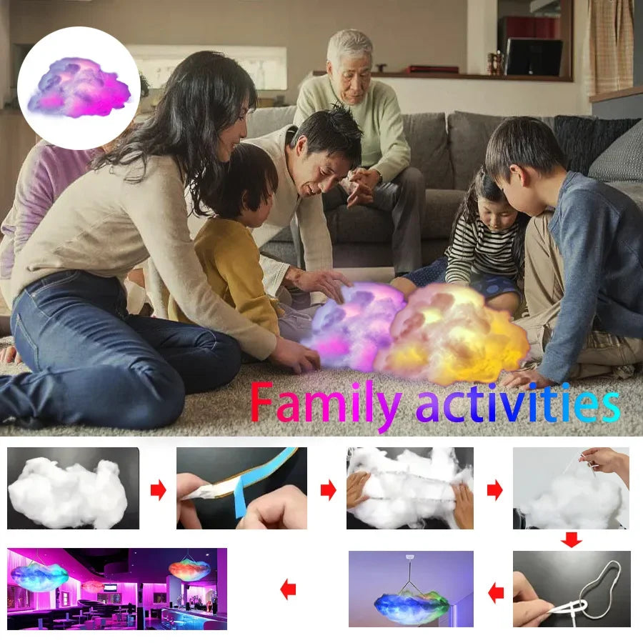 3D Thunder Cloud LED Ambient Light