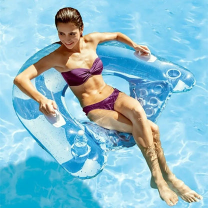 1pc Inflatable U-Shaped Pool Float
