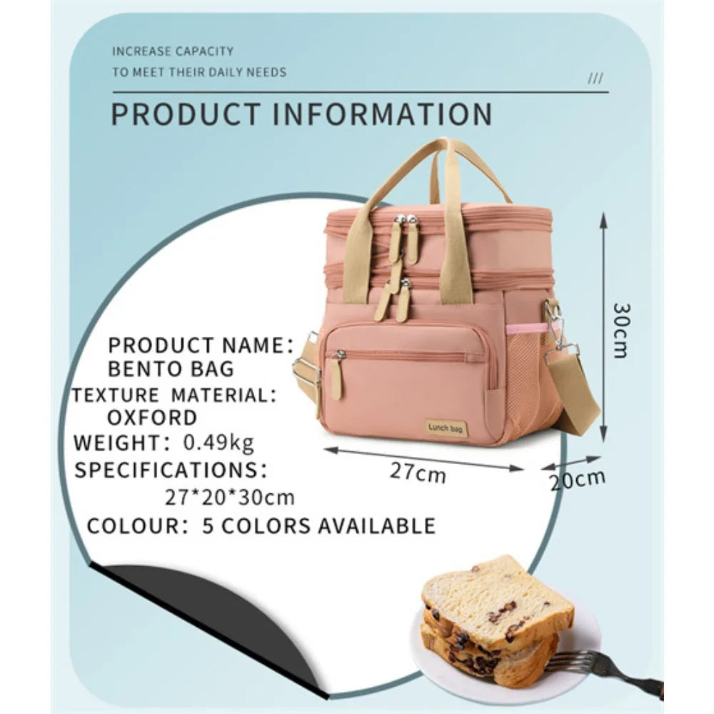 Insulated Dual Compartment Lunch Box