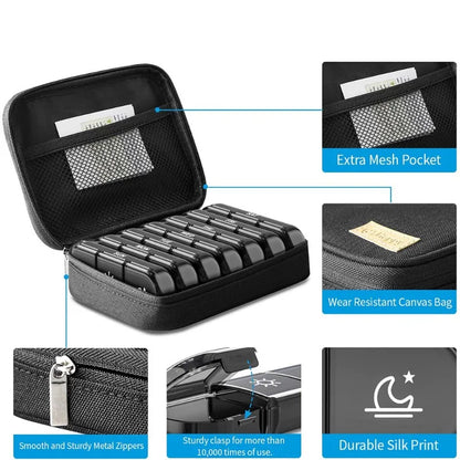 21 Grids Weekly Pill Organizers Moisture-Proof