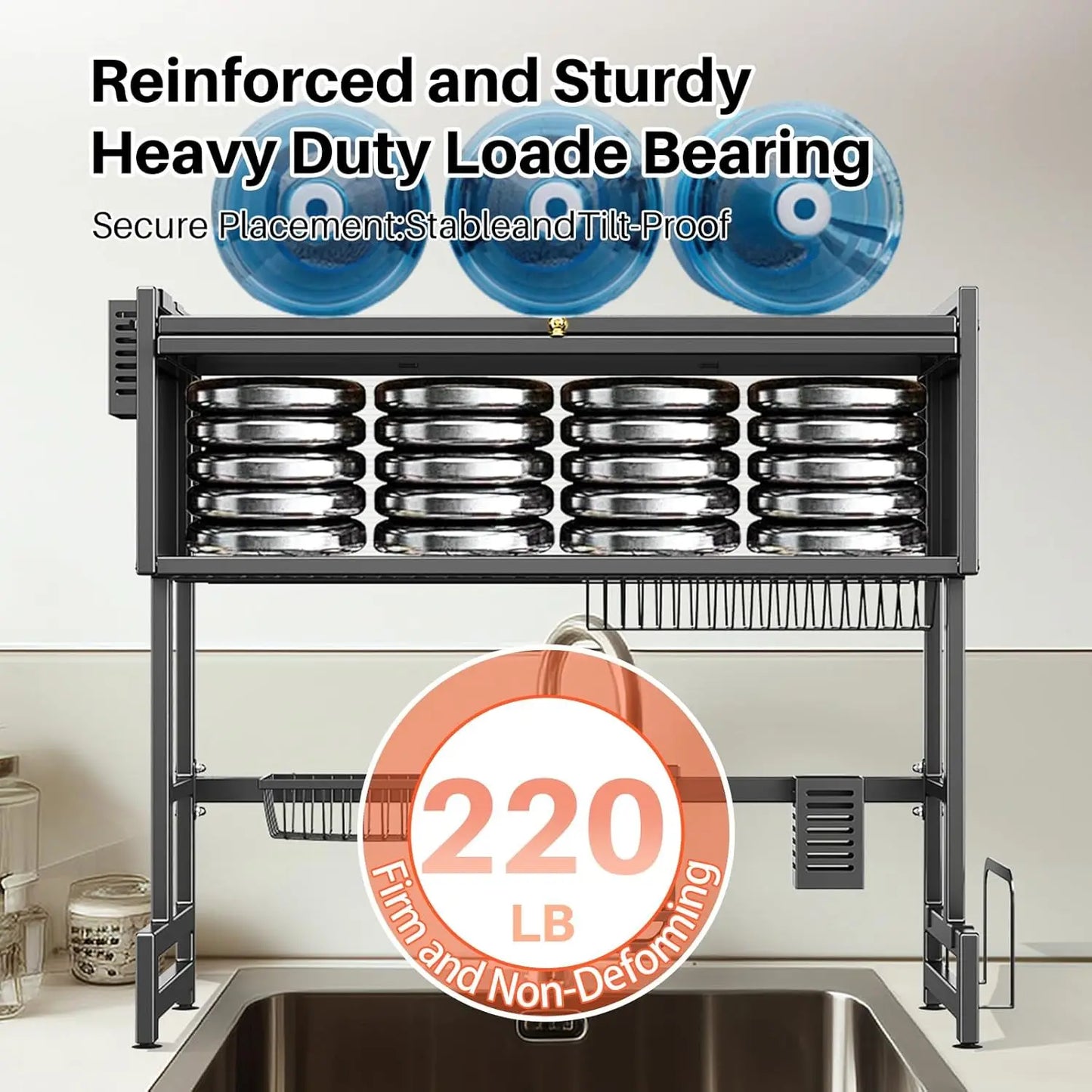 Over The Sink Dish Drainer Drying Rack