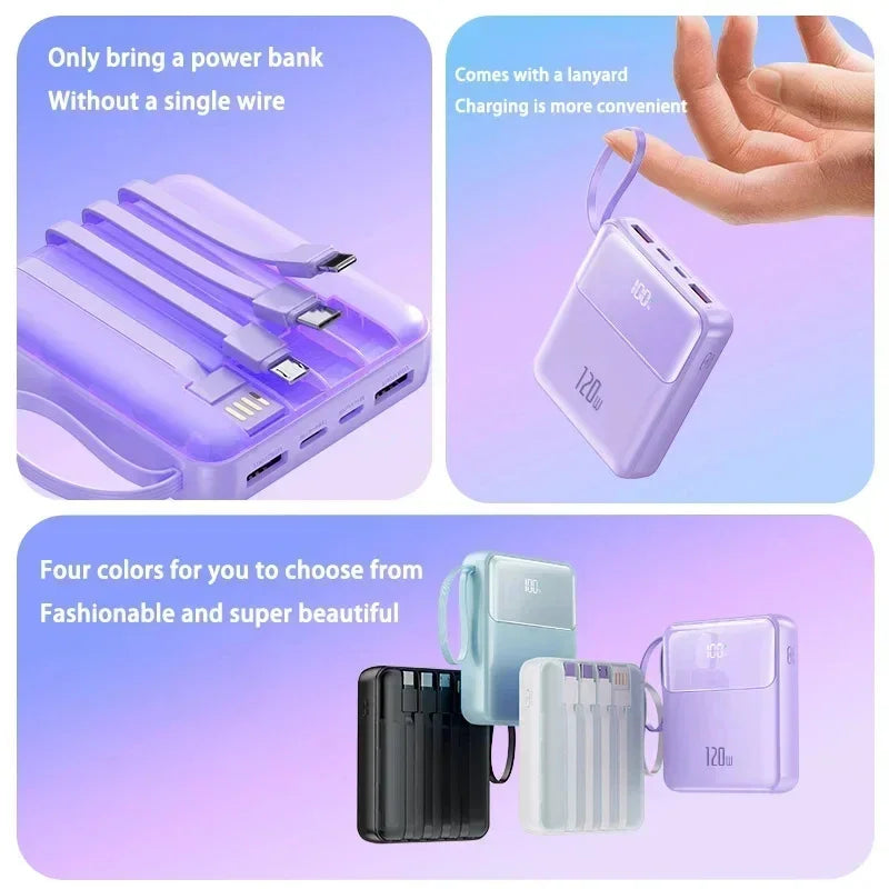 Portable 120W Fast Charging Power Bank