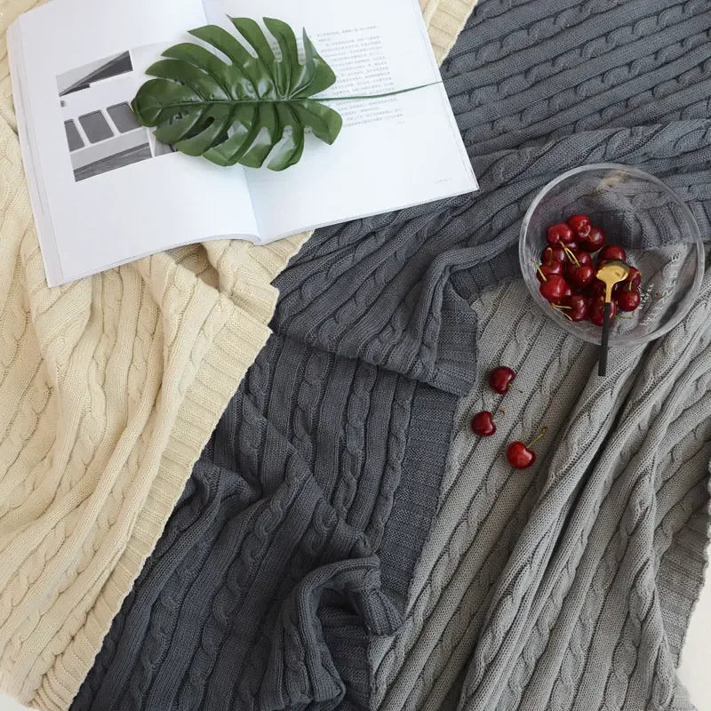 Cotton Knitted Blanket