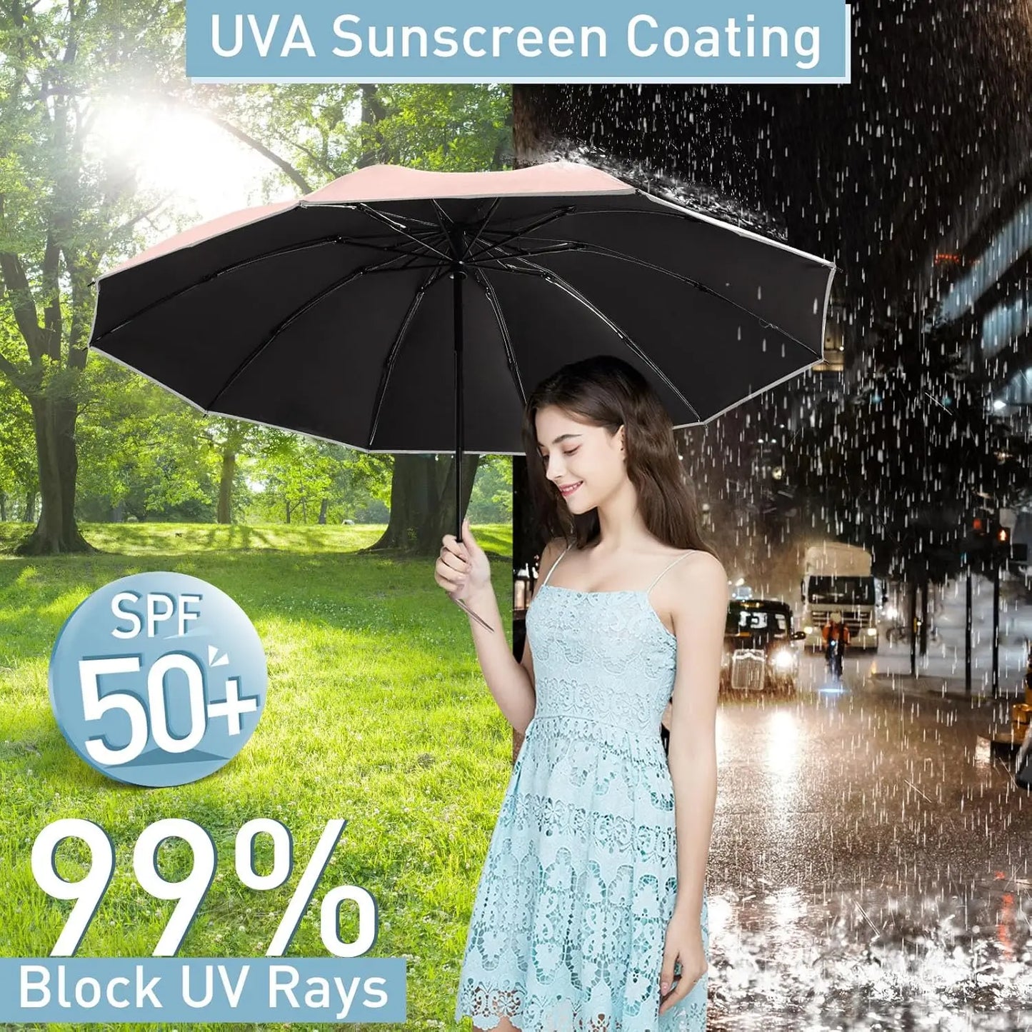 Large Windproof Travel Umbrella