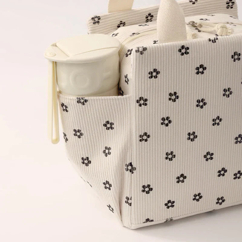 Corduroy Thermal Insulation Lunch Box