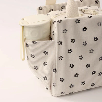 Corduroy Thermal Insulation Lunch Box