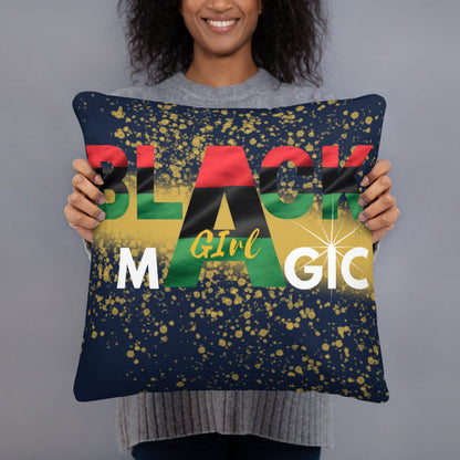 Black Girl Magic Throw Pillow - MONLANE