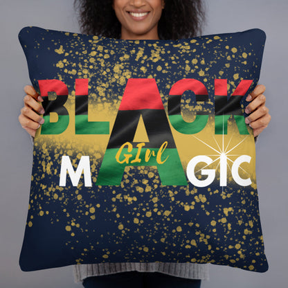 Black Girl Magic Throw Pillow - MONLANE