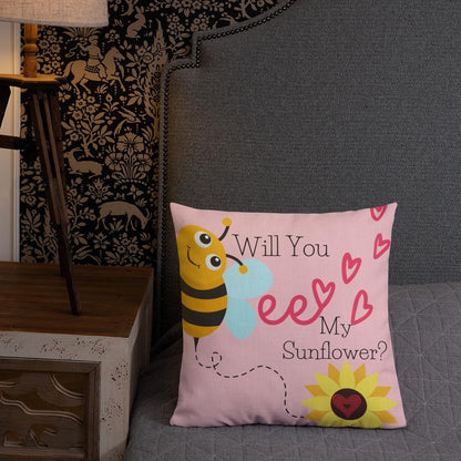Will You Be My Sunflower Premium Pillow™️ - MONLANE
