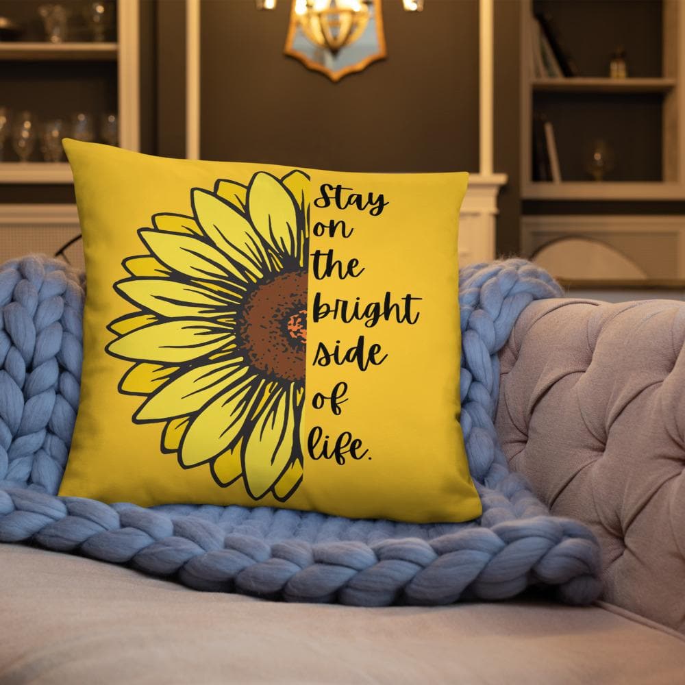 Sunflower Basic Throw Pillow - MONLANE