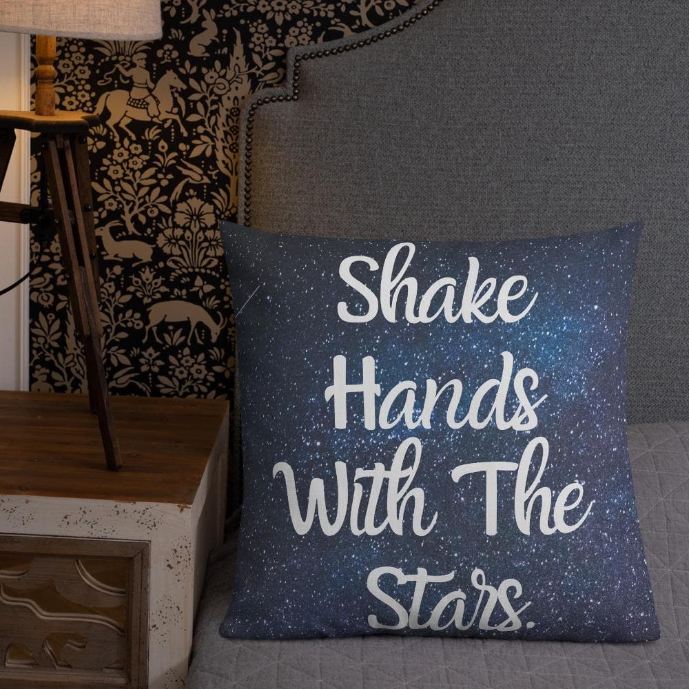 Shake Hands with the Stars Premium Throw Pillow - MONLANE