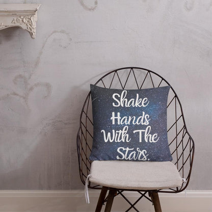 Shake Hands with the Stars Premium Throw Pillow - MONLANE