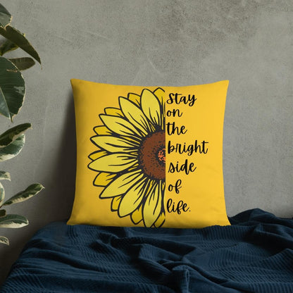 Sunflower Basic Throw Pillow - MONLANE