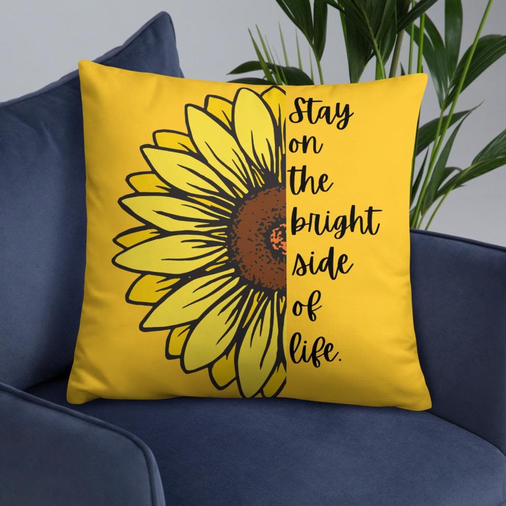 Sunflower Basic Throw Pillow - MONLANE