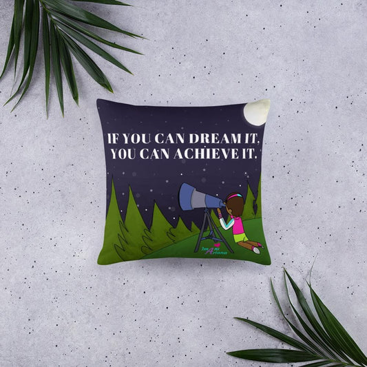 Dream It Achieve It Basic Throw Pillow - MONLANE
