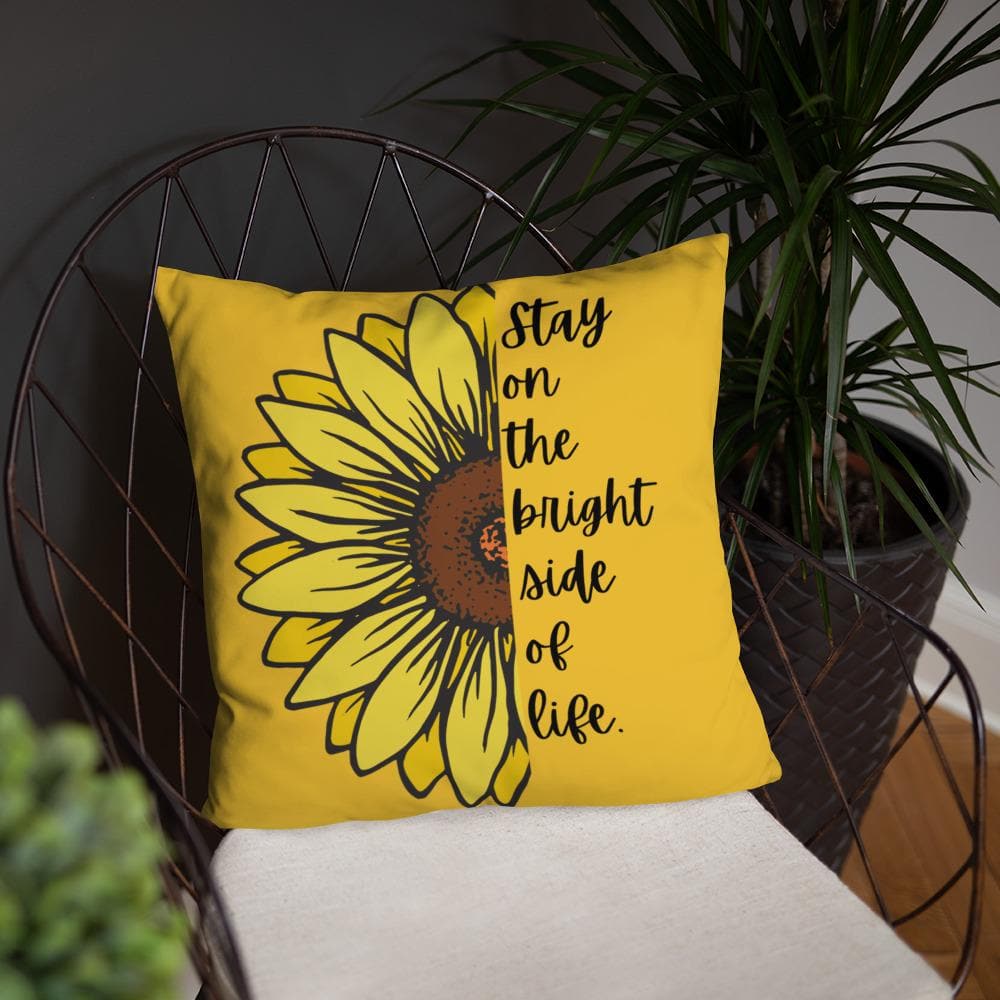 Sunflower Basic Throw Pillow - MONLANE