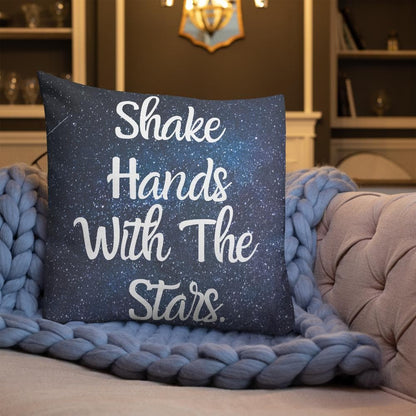 Shake Hands with the Stars Premium Throw Pillow - MONLANE