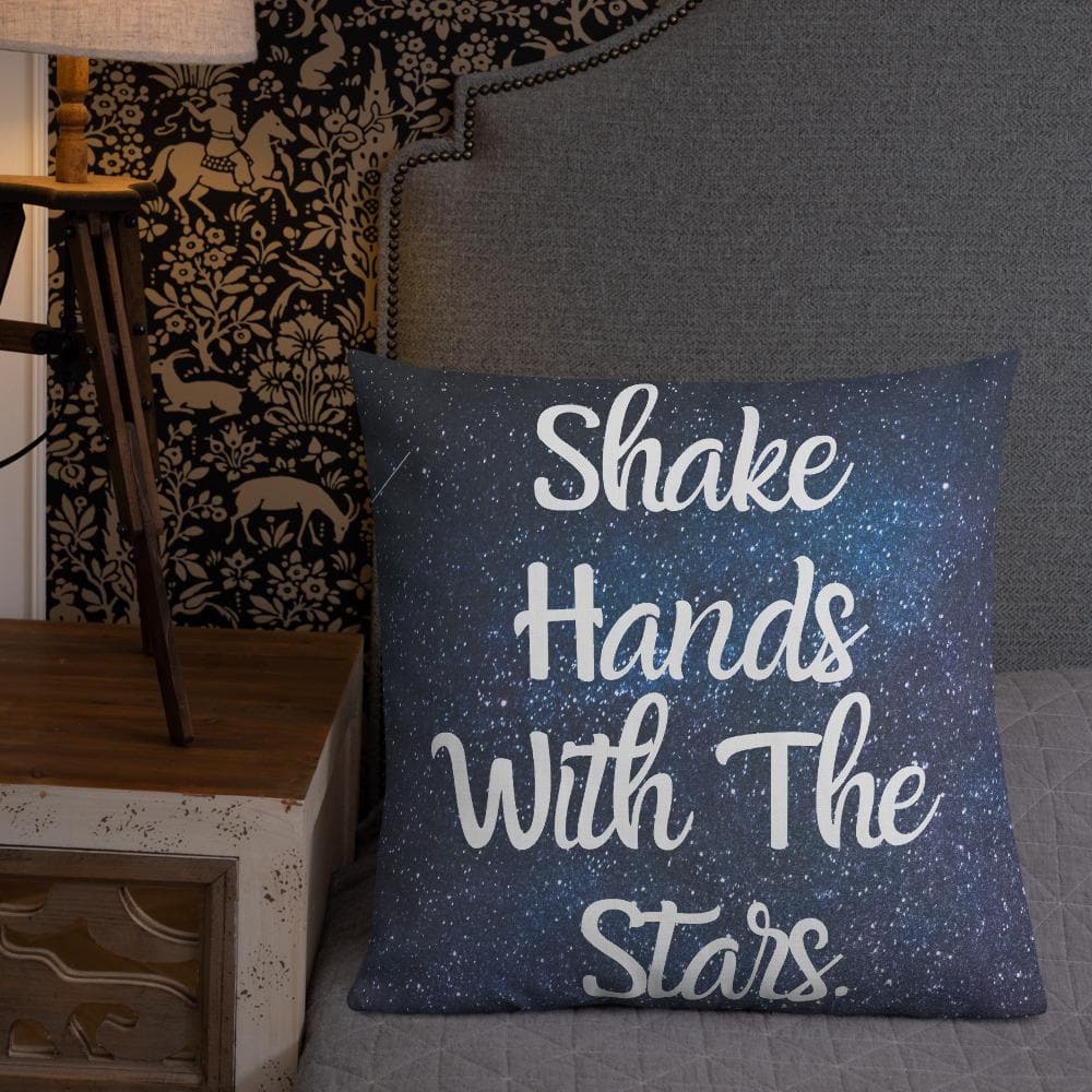 Shake Hands with the Stars Premium Throw Pillow - MONLANE