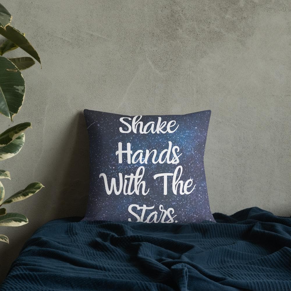 Shake Hands with the Stars Premium Throw Pillow - MONLANE