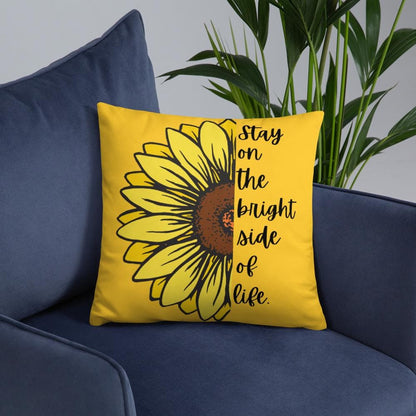 Sunflower Basic Throw Pillow - MONLANE