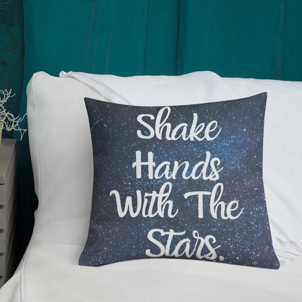 Shake Hands with the Stars Premium Throw Pillow - MONLANE