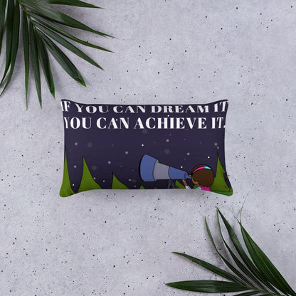 Dream It Achieve It Basic Throw Pillow - MONLANE