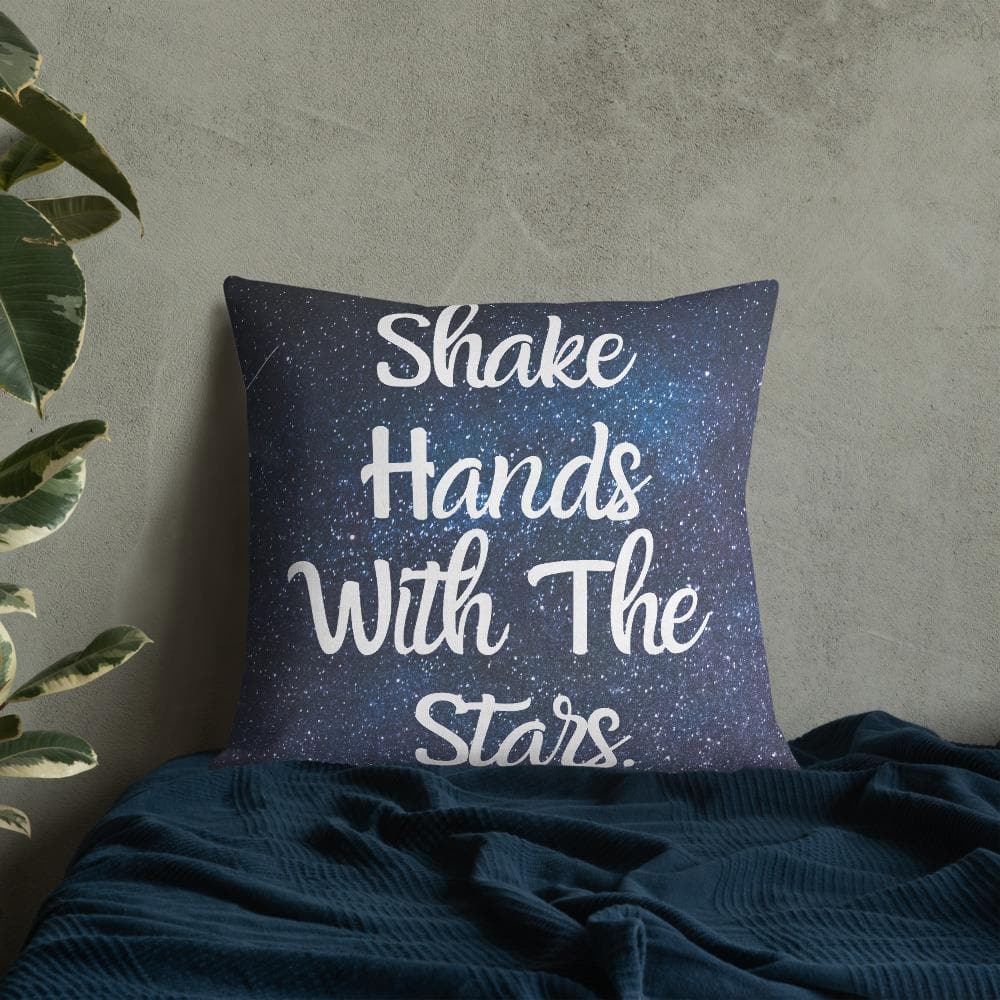 Shake Hands with the Stars Premium Throw Pillow - MONLANE