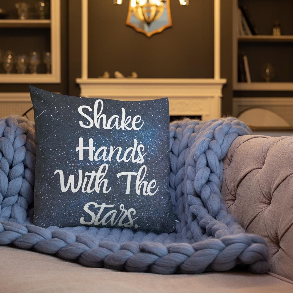 Shake Hands with the Stars Premium Throw Pillow - MONLANE