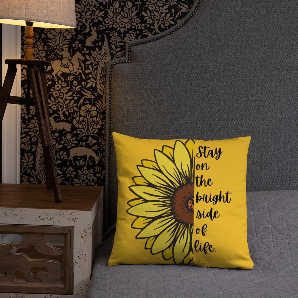 Sunflower Basic Throw Pillow - MONLANE