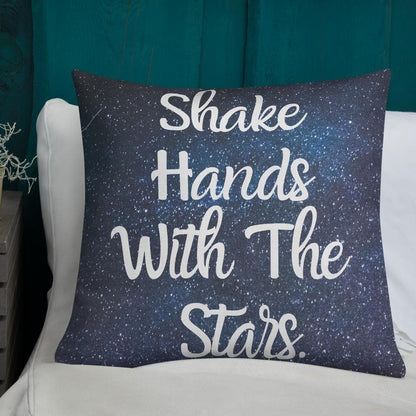 Shake Hands with the Stars Premium Throw Pillow - MONLANE