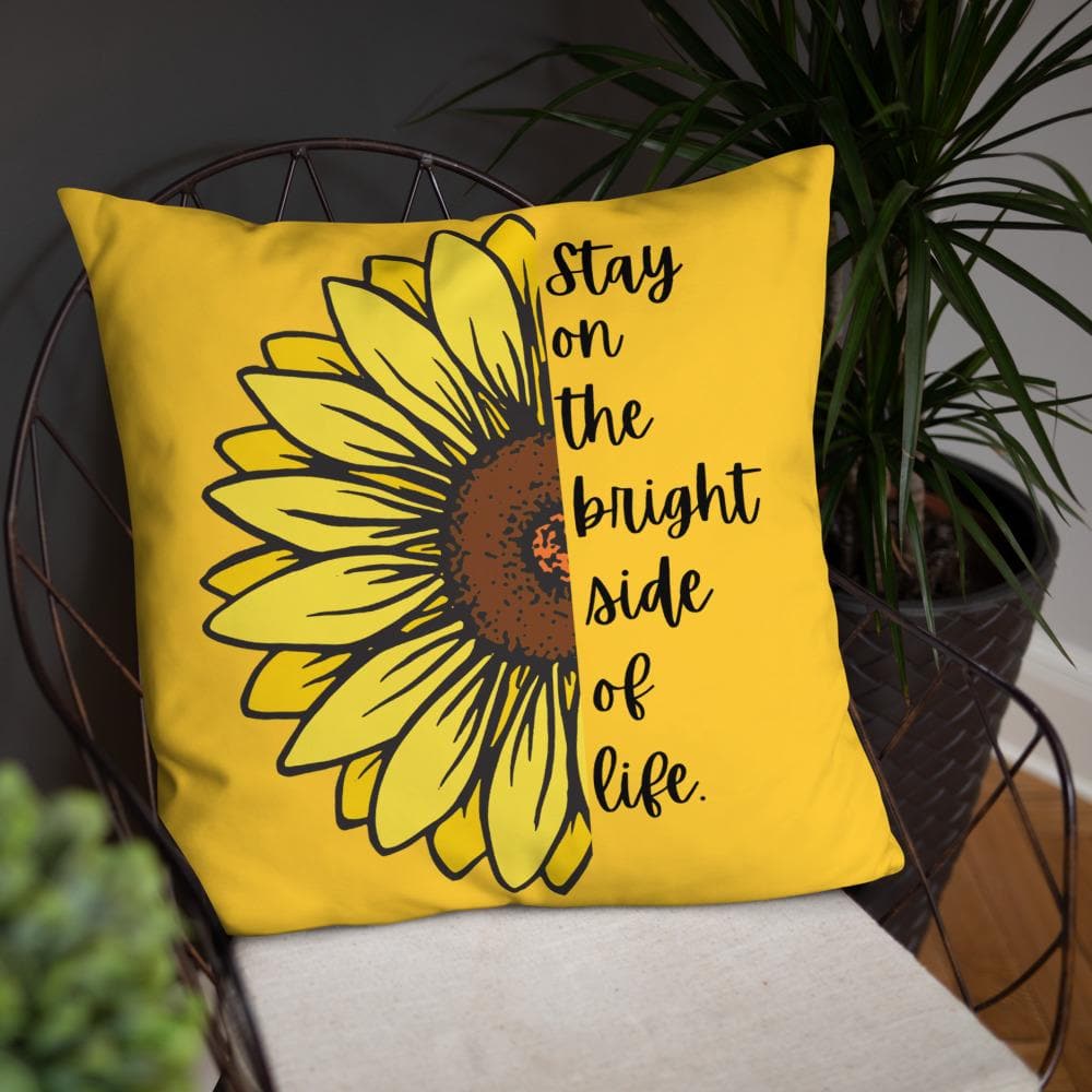 Sunflower Basic Throw Pillow - MONLANE